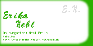 erika nebl business card